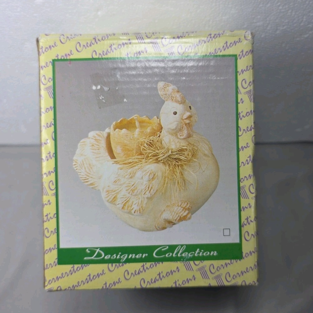 Vintage Farmhouse Style Cottagecore Hen Candle Holder